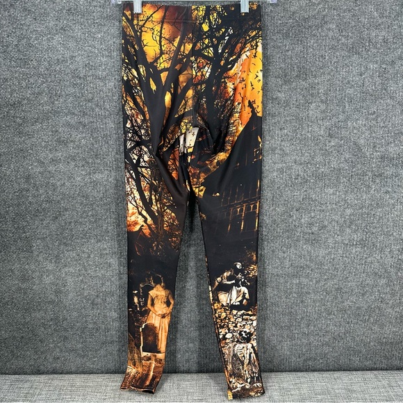 Blackmilk Pants - Black Milk Haunted House Leggings Womens Small Halloween Emo Limited Edition